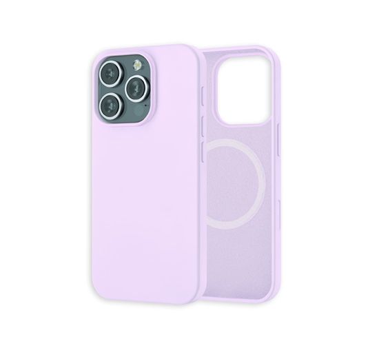 Coque silicone MagSafe iPhone 16 Pro Lilas - MW