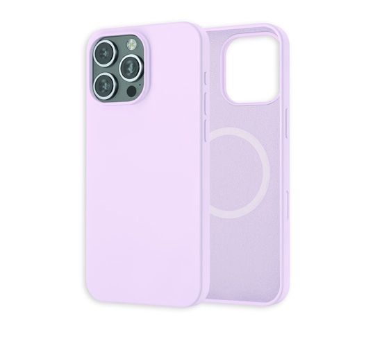 Coque silicone MagSafe iPhone 16 Pro Max Lilas - MW