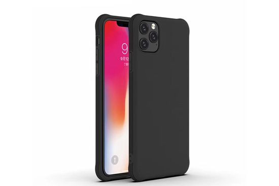 Coque Liquid TPU iPhone 11 Pro Max Noir Polybag - MW for Business