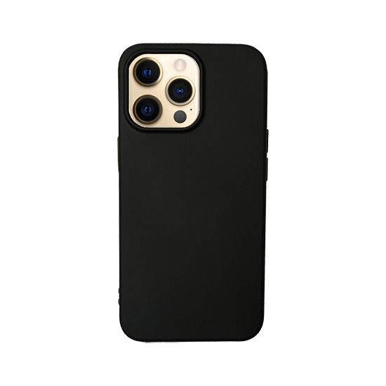 Coque Liquid TPU iPhone 12 & 12 Pro Noir Polybag - MW for Business