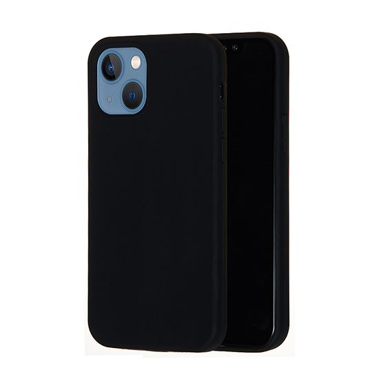 Coque Liquid Silicon iPhone 14 Noir Polybag - MW for Business
