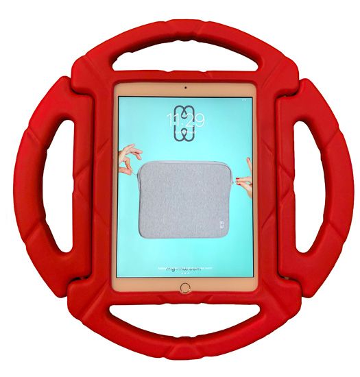 E.V.A. Kids round iPad 9.7 (2017/18 - 5th/6th gen) Rouge Polybag - MW for Business