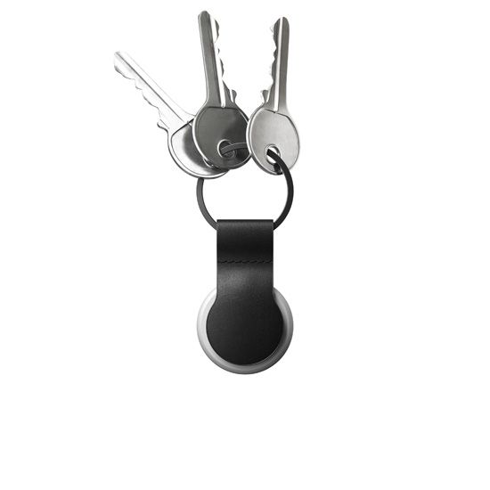Porte-clés cuir Loop AirTag Noir - Nomad