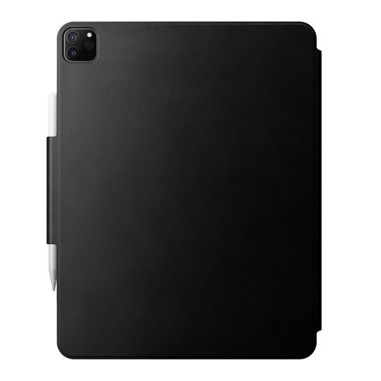 Folio Cuir Magnétique Apple Pencil iPad Air 13 (2024-M2) iPad Pro 12.9 (6th/5th/4th/3rd gen) Noir - Nomad