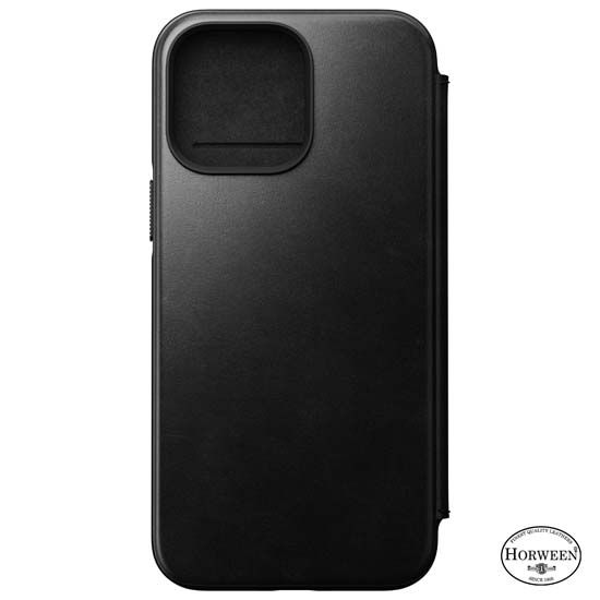 Folio Modern Horween MagSafe iPhone 14 Pro Max Noir - Nomad