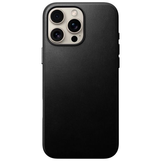 Coque Cuir Traditional iPhone 16 Pro Max Noir - Nomad