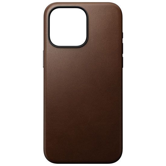 Coque Modern Cuir iPhone 15 Pro Max Pro Marron - Nomad