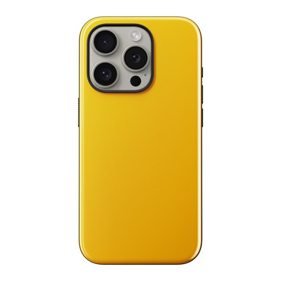Coque Sport iPhone 15 Pro Jaune - Nomad