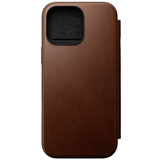 Folio Modern Cuir iPhone 16 Pro Max Marron - Nomad