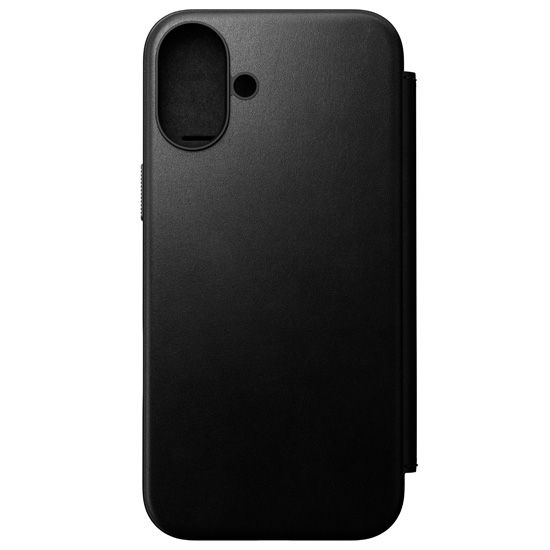 Folio Modern Cuir iPhone 16 Plus Noir - Nomad