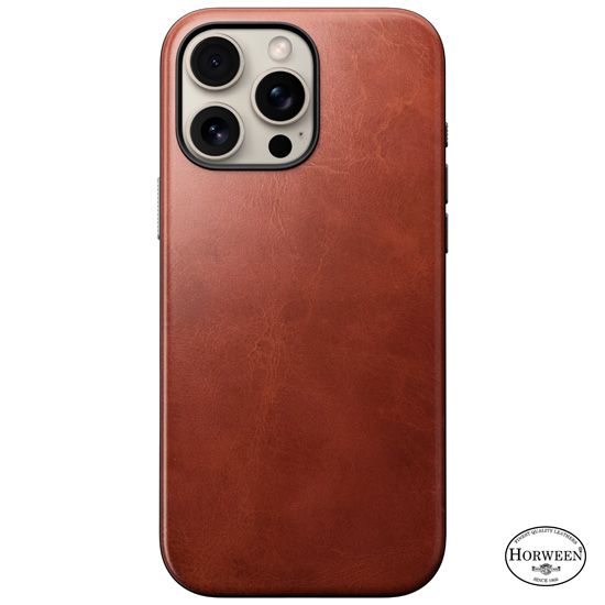 Coque Modern Cuir Horween iPhone 16 Pro Max Olde Dublin - Nomad