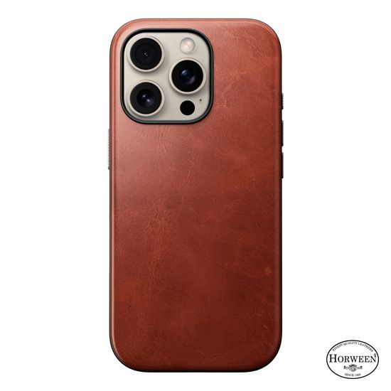 Coque Modern Cuir Horween iPhone 16 Pro Olde Dublin - Nomad