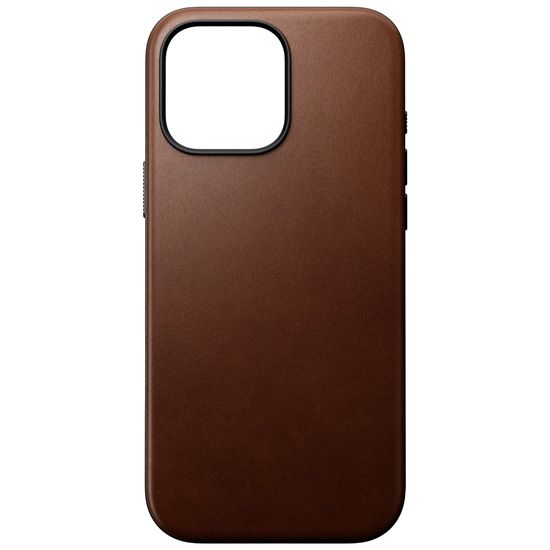 Coque Modern Cuir iPhone 16 Pro Max Pro Marron - Nomad