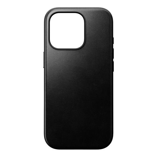 Coque Modern Cuir Horween iPhone 16 Pro Noir - Nomad