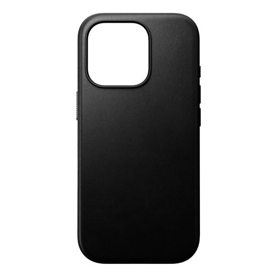 Coque Modern Cuir iPhone 16 Pro Noir - Nomad