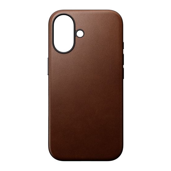 Coque Modern Cuir iPhone 16 Marron - Nomad