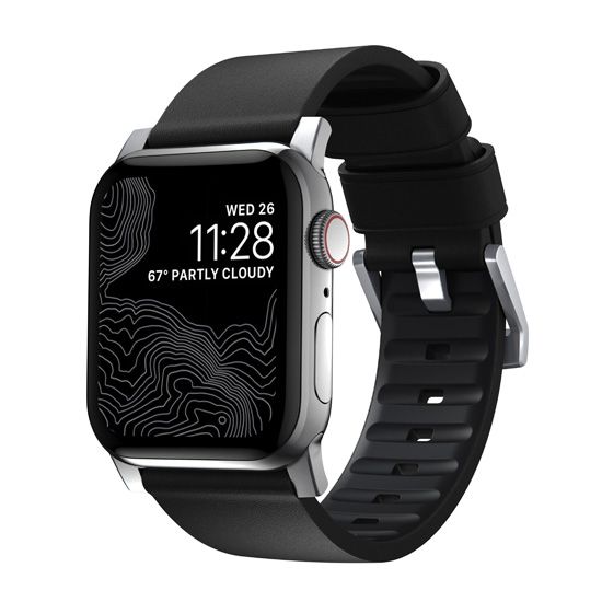 Bracelet Active Pro Apple Watch 42/44mm Gris/Noir - Nomad