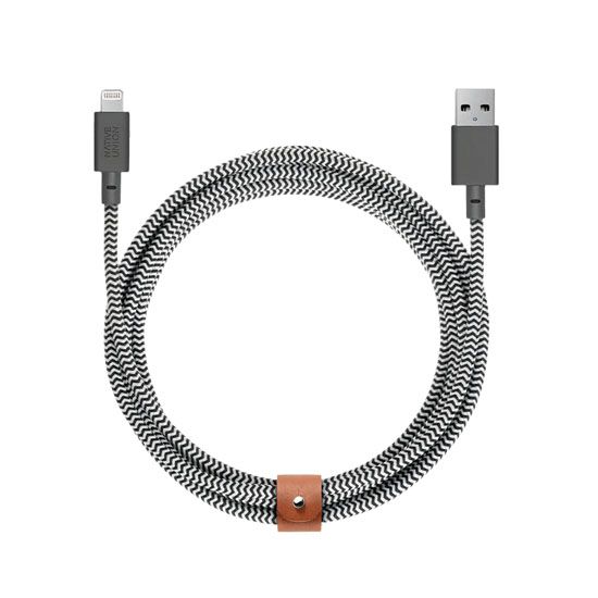 Eco Belt Câble USB-A vers Lightning 3m Zebra - Native Union