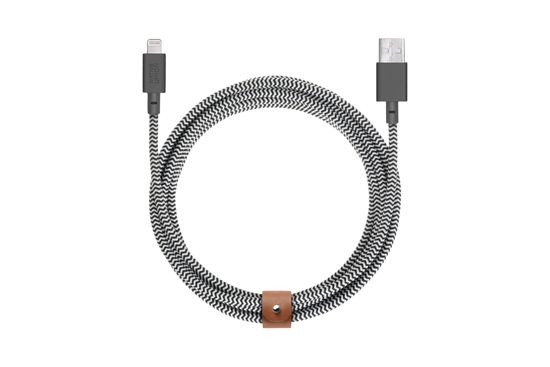 Câble Belt USB vers Lightning (3m) Zébré - Native Union