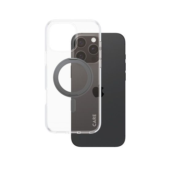 CARE by PanzerGlass® Coque Feature Kickstand iPhone 16 Pro Max Noir - PanzerGlass