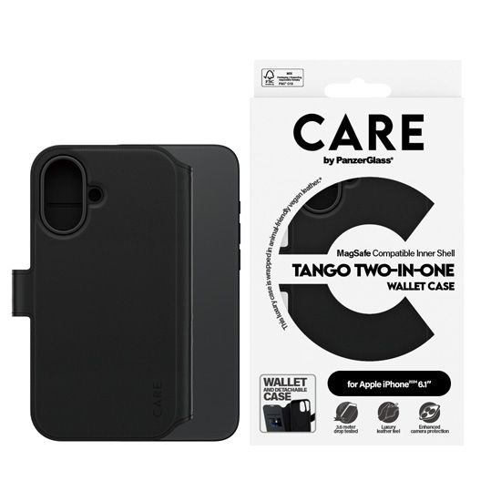 CARE by PanzerGlass® Coque Feature Tango 2-en-1 iPhone 16 - PanzerGlass