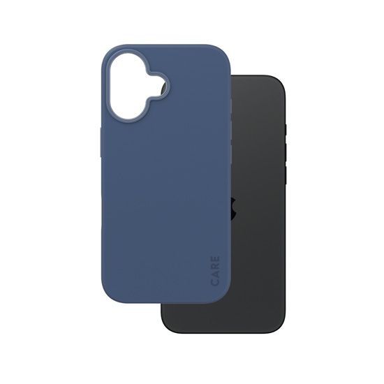 CARE by PanzerGlass® Coque Fashion iPhone 16 Bleu - PanzerGlass