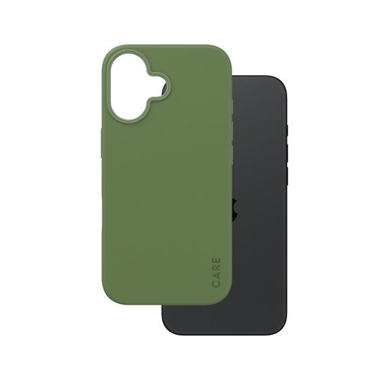 CARE by PanzerGlass® Coque Fashion iPhone 16 Vert - PanzerGlass