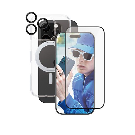 CARE by PanzerGlass® Feature 3-en-1 Ceramic Bundle iPhone 16 Pro - PanzerGlass