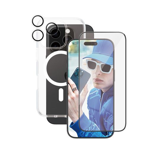 CARE by PanzerGlass® Flagship 3-en-1 Bundle iPhone 16 Pro - PanzerGlass