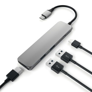 Multiports Slim USB-C Space Gray - Satechi