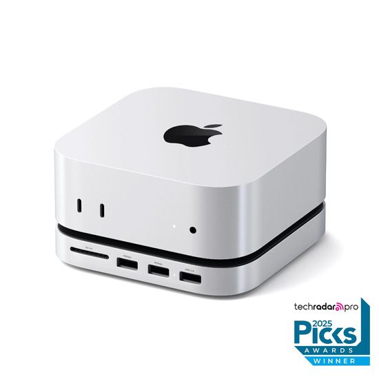 Support & Hub pour Mac Mini M4 avec boîtier SSD Silver - Satechi