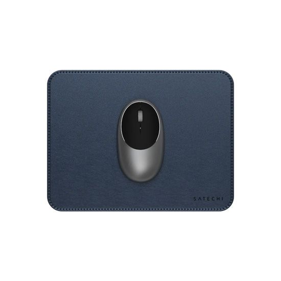 Tapis de souris Premium en cuir végan Bleu - Satechi