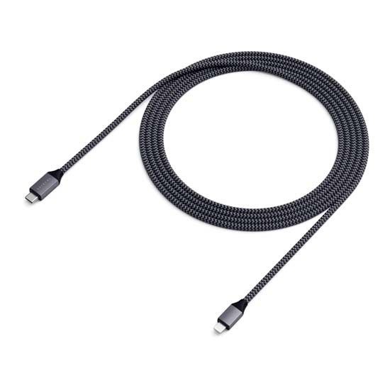 Câble USB-C PD vers Lightning (1,8m) Gris - Satechi