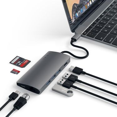 Multiports USB-C 4K et Ethernet V2 Space Gray - Satechi