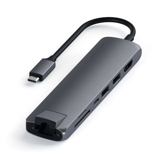 Multiports Slim avec Ethernet Space Gray - Satechi