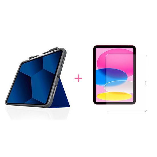 Bundle Dux Plus STM EDU Bleu + verre MW pour iPad 10.9 - STM