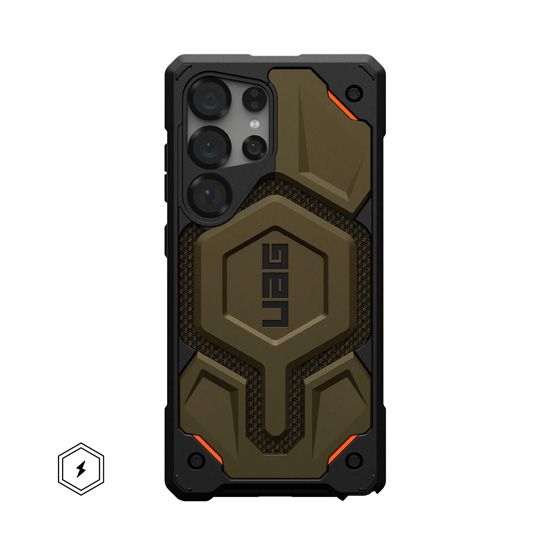 Coque Monarch Pro Samsung S25 Ultra Vert élément Kevlar - UAG