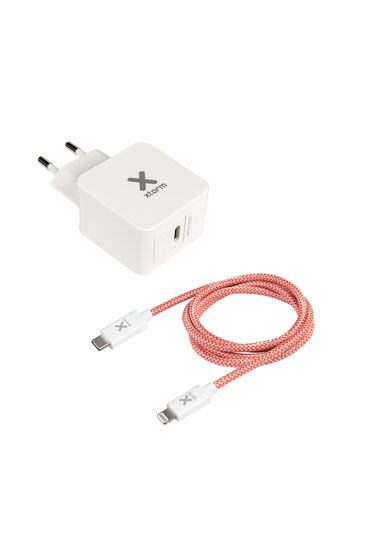Adaptateur secteur + Câble Lightning PD Blanc - Xtorm