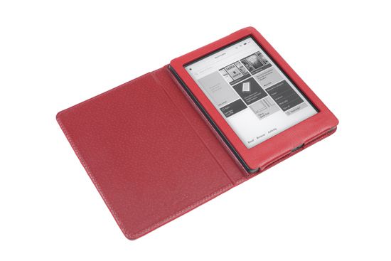 Accessoires liseuses Gecko Covers Etui de protection rouge deluxe pour Kobo  Aura Edition 2