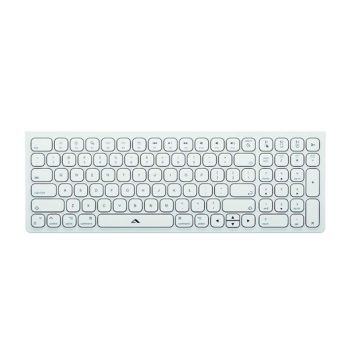 Clavier AZERTY sans fil rechargeable USB-C Echelon Compact Blanc