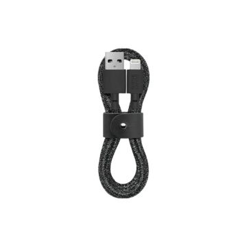 Eco Belt Câble USB-A vers Lightning 1.2m Noir