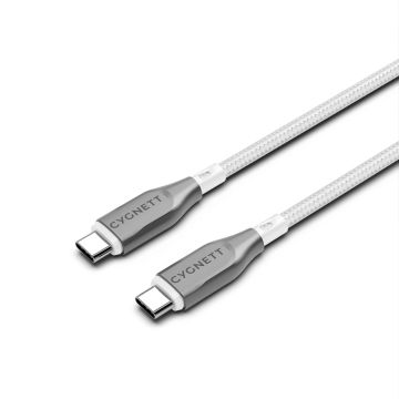 Câble Armoured USB-C vers USB-C (1m) Blanc