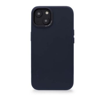 Coque MagSafe en cuir iPhone 14 Plus Bleu