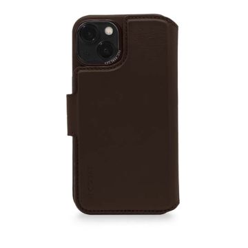 Folio Détachable MagSafe en cuir iPhone 14 Plus Marron
