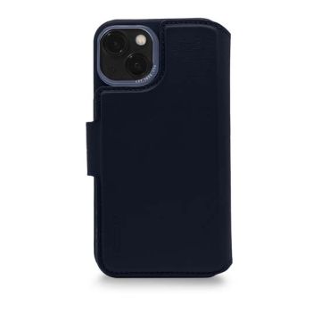 Folio Détachable MagSafe en cuir iPhone 14 Plus Bleu