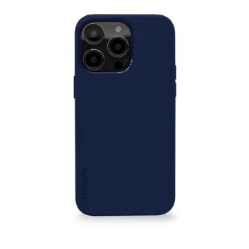 Coque MagSafe Silicone Antimicrobienne iPhone 14 Pro Bleu