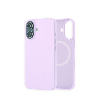 Coque silicone MagSafe iPhone 16 Lilas