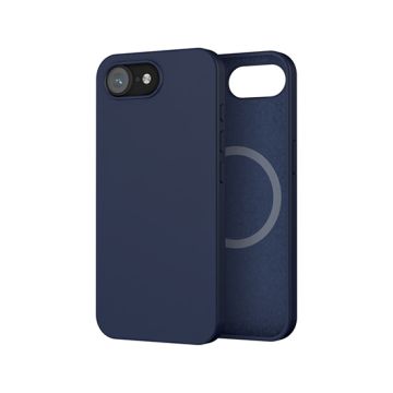 Coque silicone MagSafe iPhone 16e Bleu