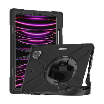 Coque Securit Rotative iPad Pro 12.9 (2021/22 - 5/6th gen) Noir Polybag