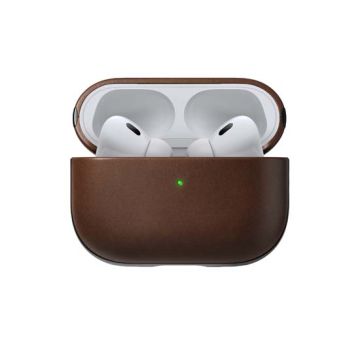Coque Modern Leather AirPods Pro 2 Marron